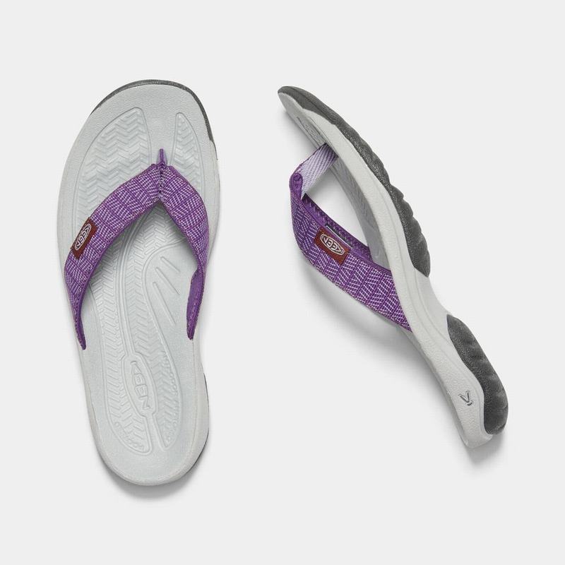 Keen Kona Flip II Womens Flip Flops Purple Clearance (9856-OFGWV)